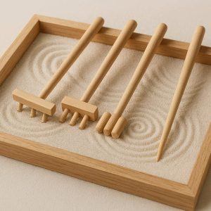 Miniature Zen Garden Rake Set For Desktop Stress Relief And Creative Sand Art Meditation Decor